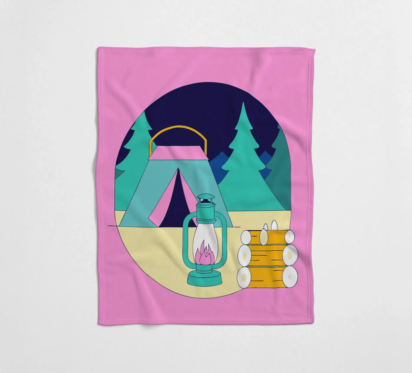 Camping Fleecedecke von OUR SHOP