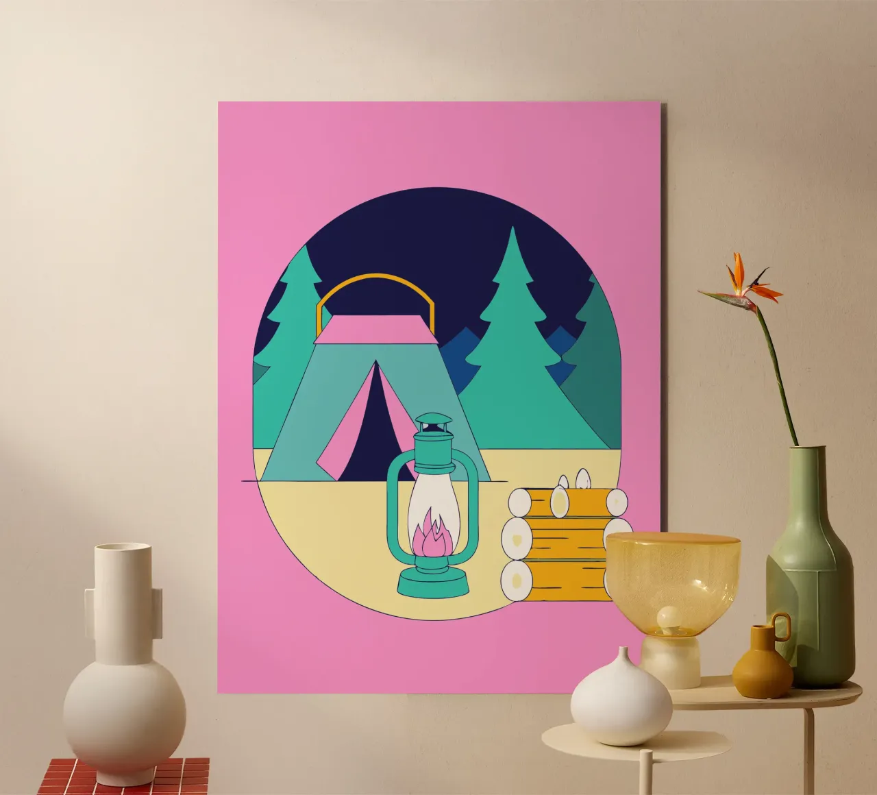 Camping alu-dibond by OUR SHOP
