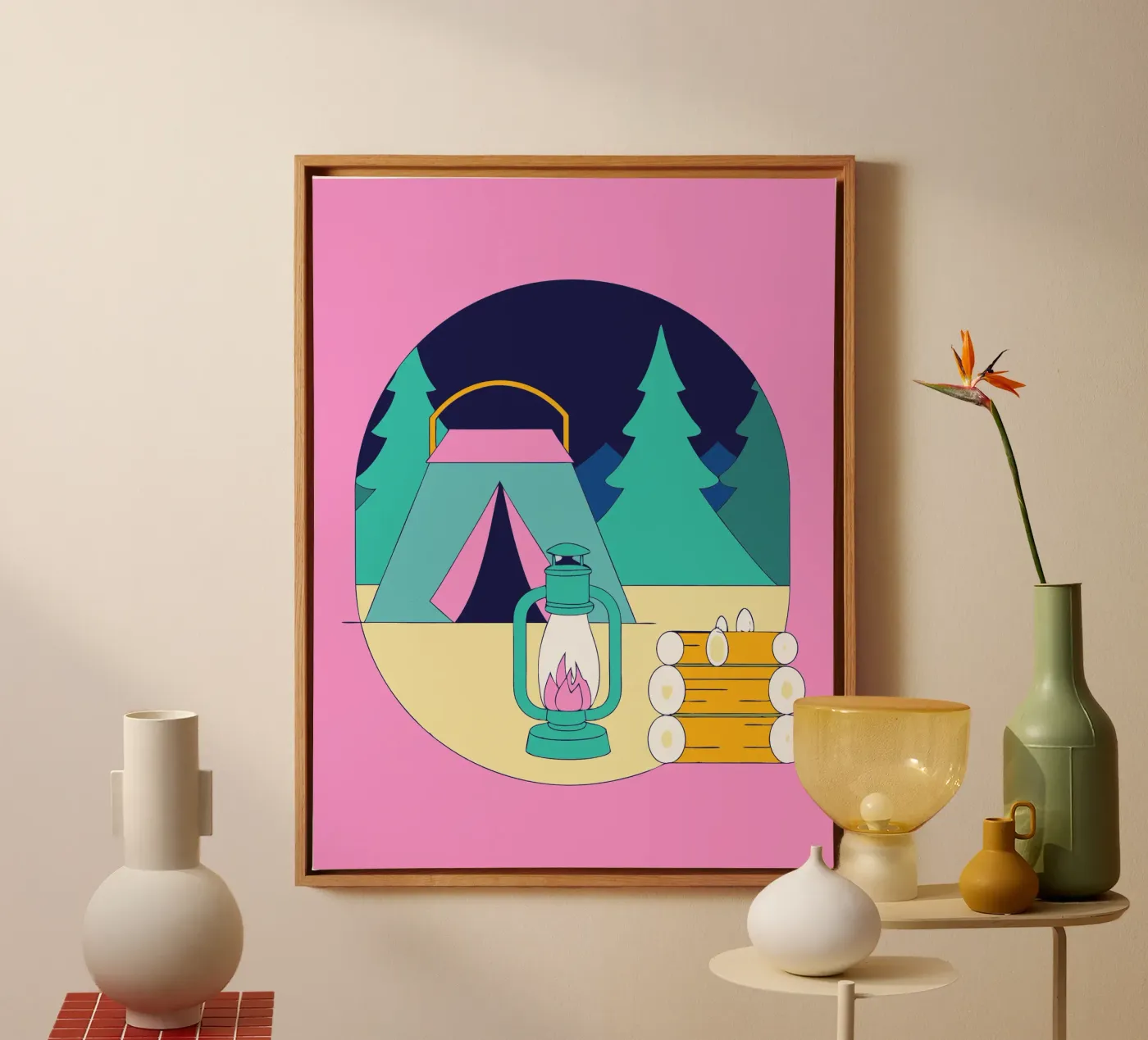 Camping canvas by OUR SHOP