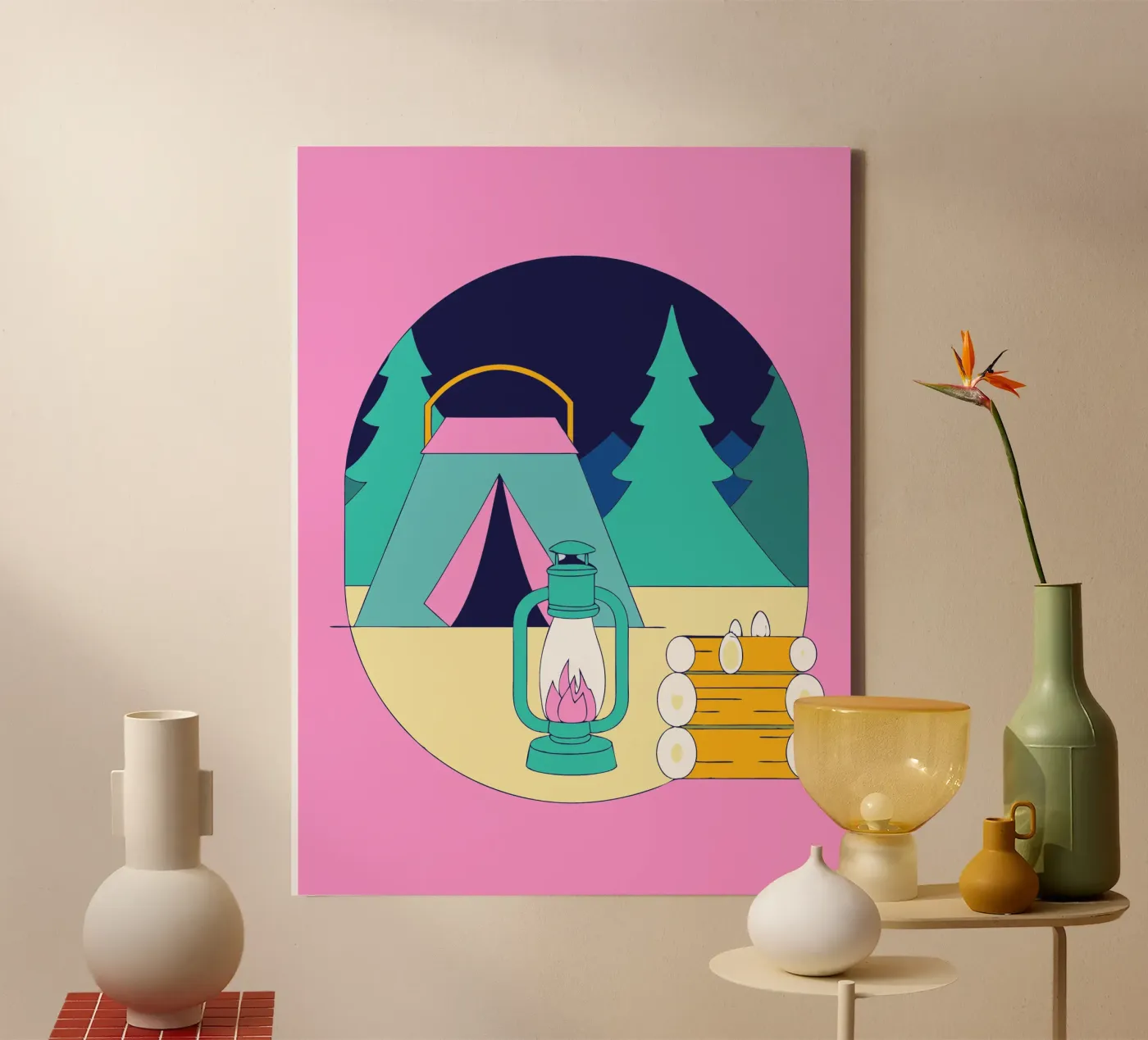 Camping canvas by OUR SHOP
