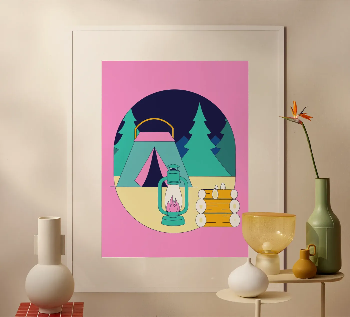 Camping poster by OUR SHOP
