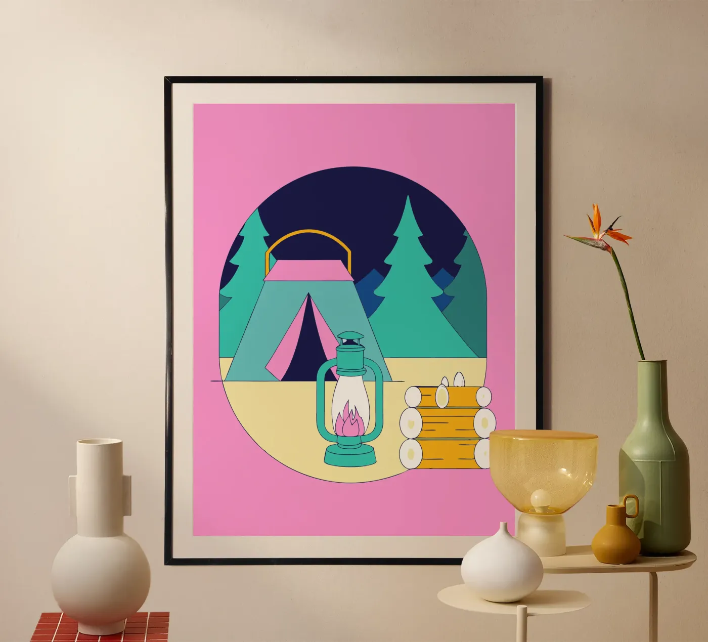 Camping poster by OUR SHOP