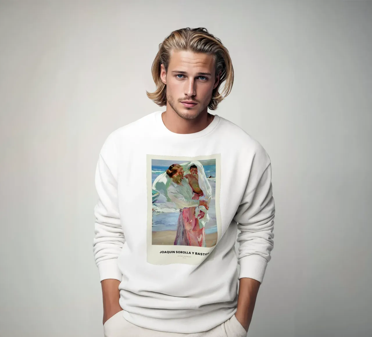 Sorolla y Bastida - After Bathing Sweatshirt von Vintage by JUNIQE