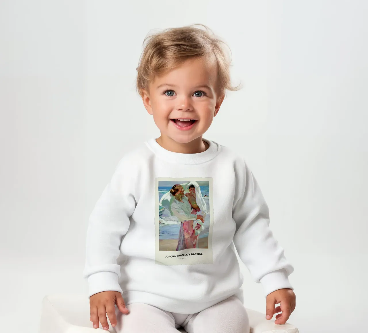 Sorolla y Bastida - After Bathing baby sweatshirt by Vintage by JUNIQE
