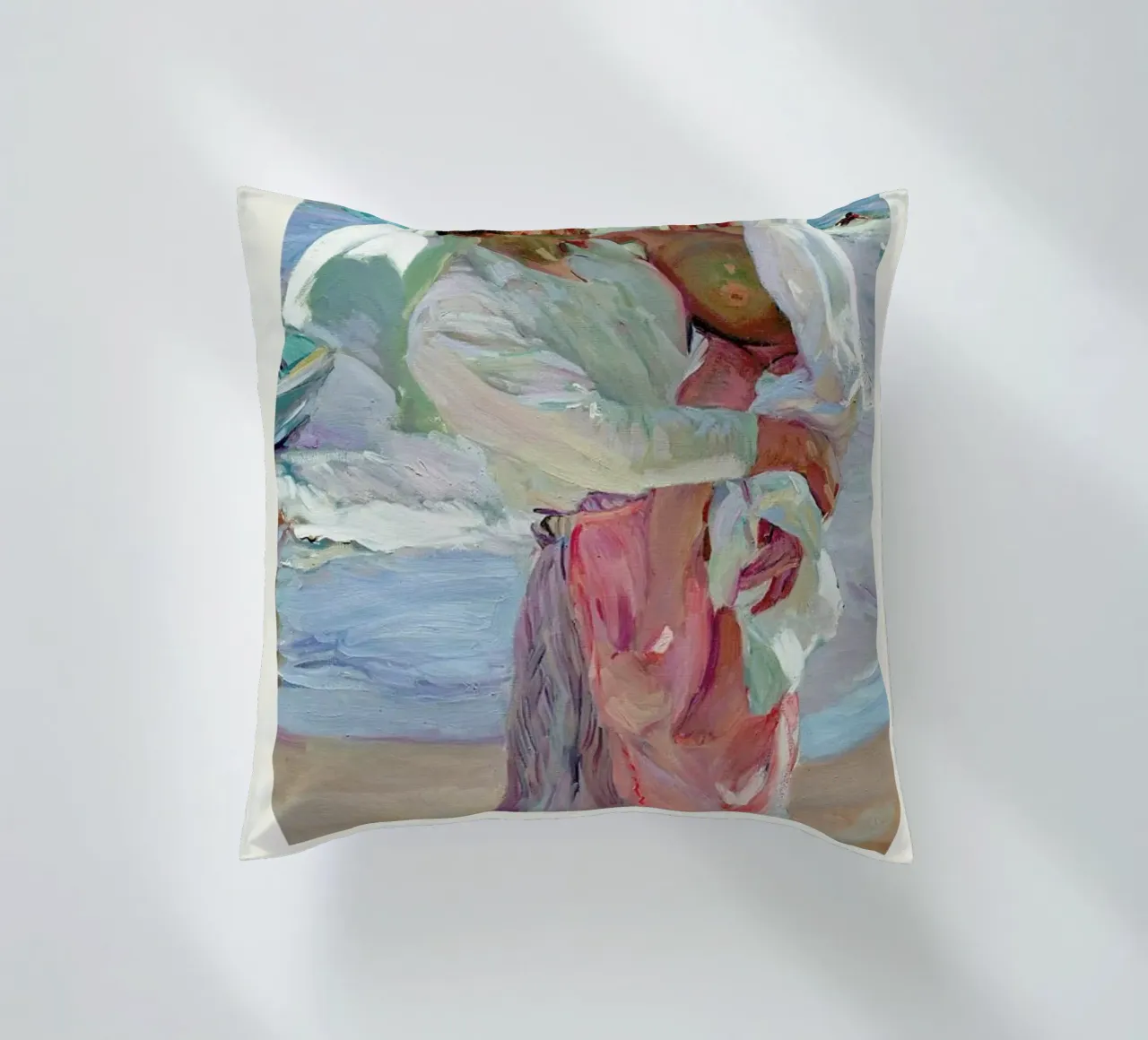 Sorolla y Bastida - After Bathing cuscino da Vintage by JUNIQE