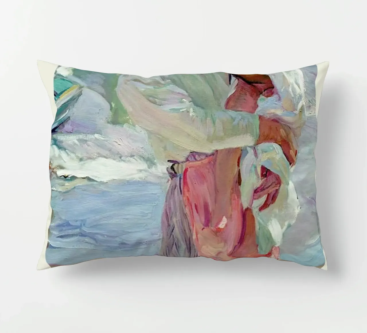 Sorolla y Bastida - After Bathing cuscino da Vintage by JUNIQE