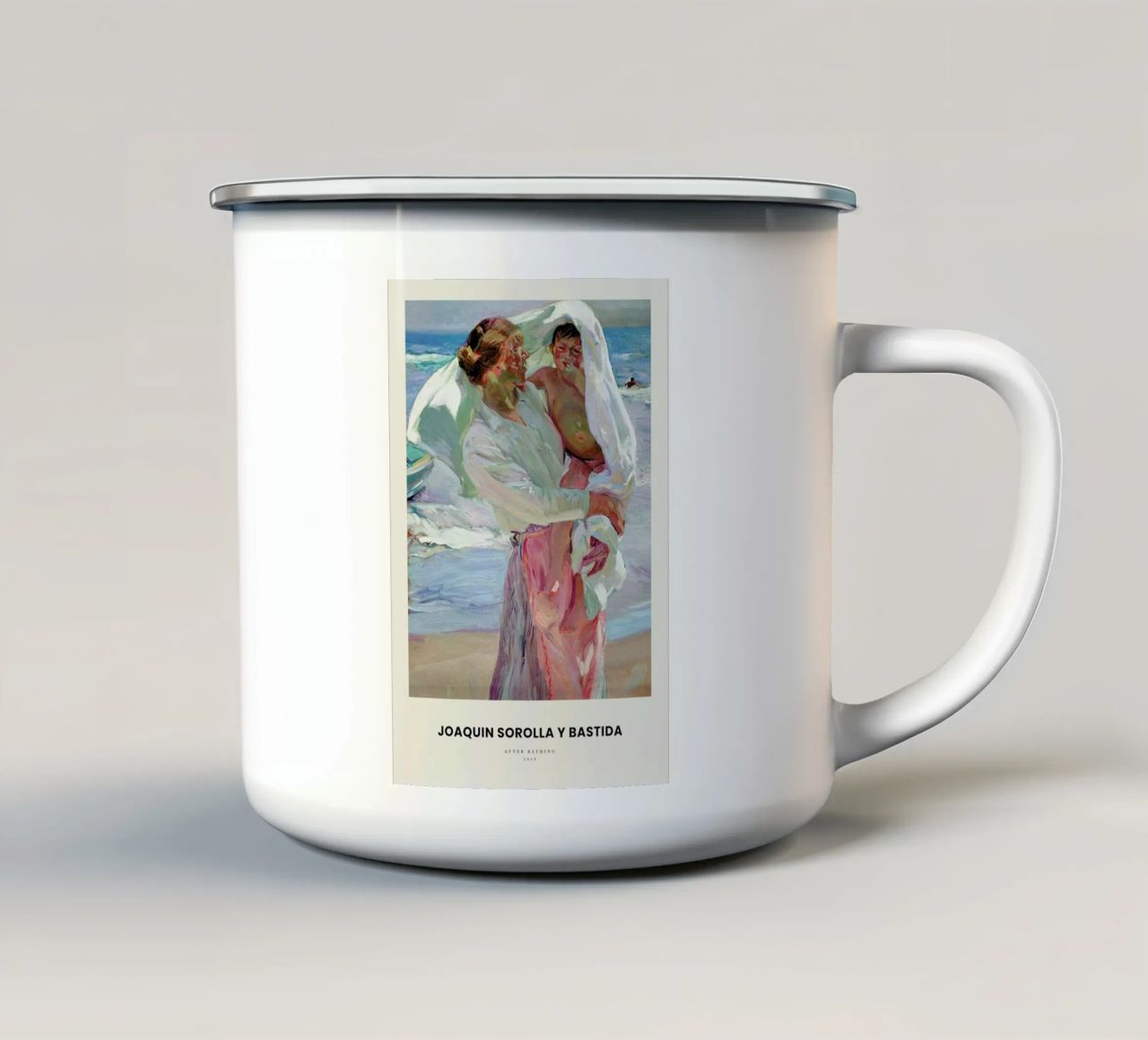 Sorolla y Bastida - After Bathing tazza in smalto da Vintage by JUNIQE