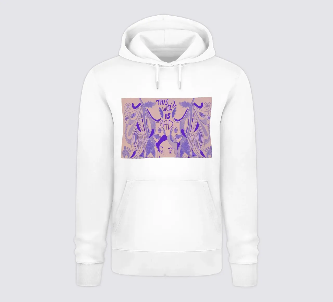 This World Is Mad Alice In Wonderland felpa con cappuccio da Vasare Nar