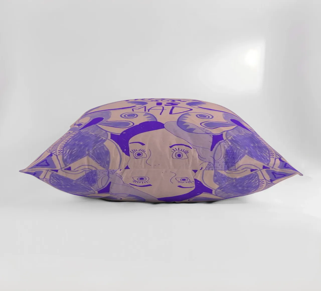 This World Is Mad Alice In Wonderland cuscino da Vasare Nar