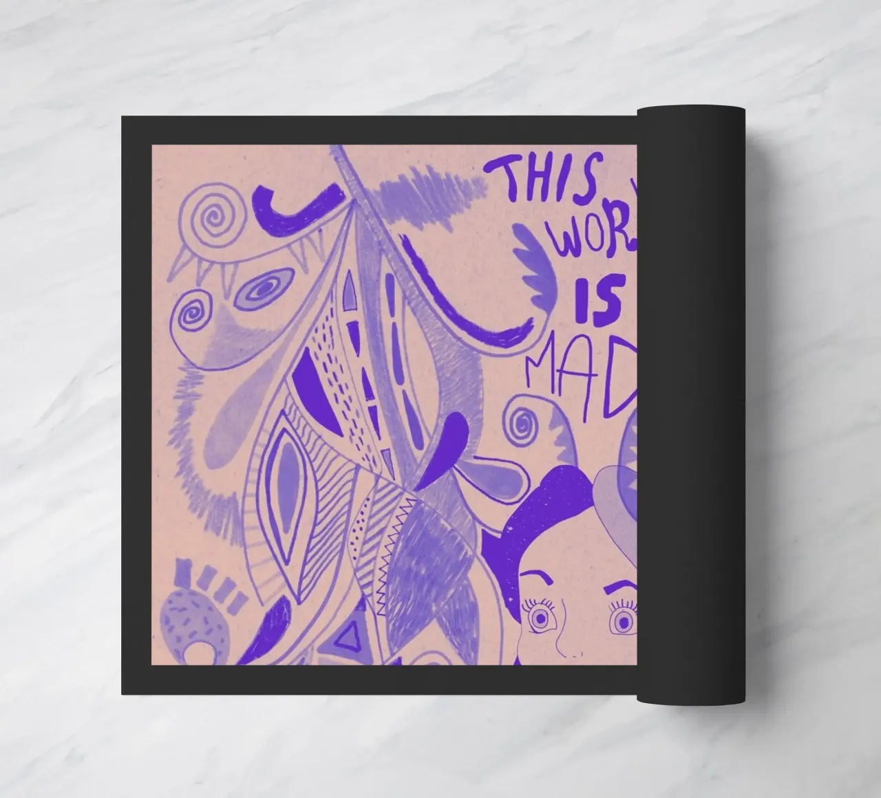 This World Is Mad Alice In Wonderland zerbino da Vasare Nar