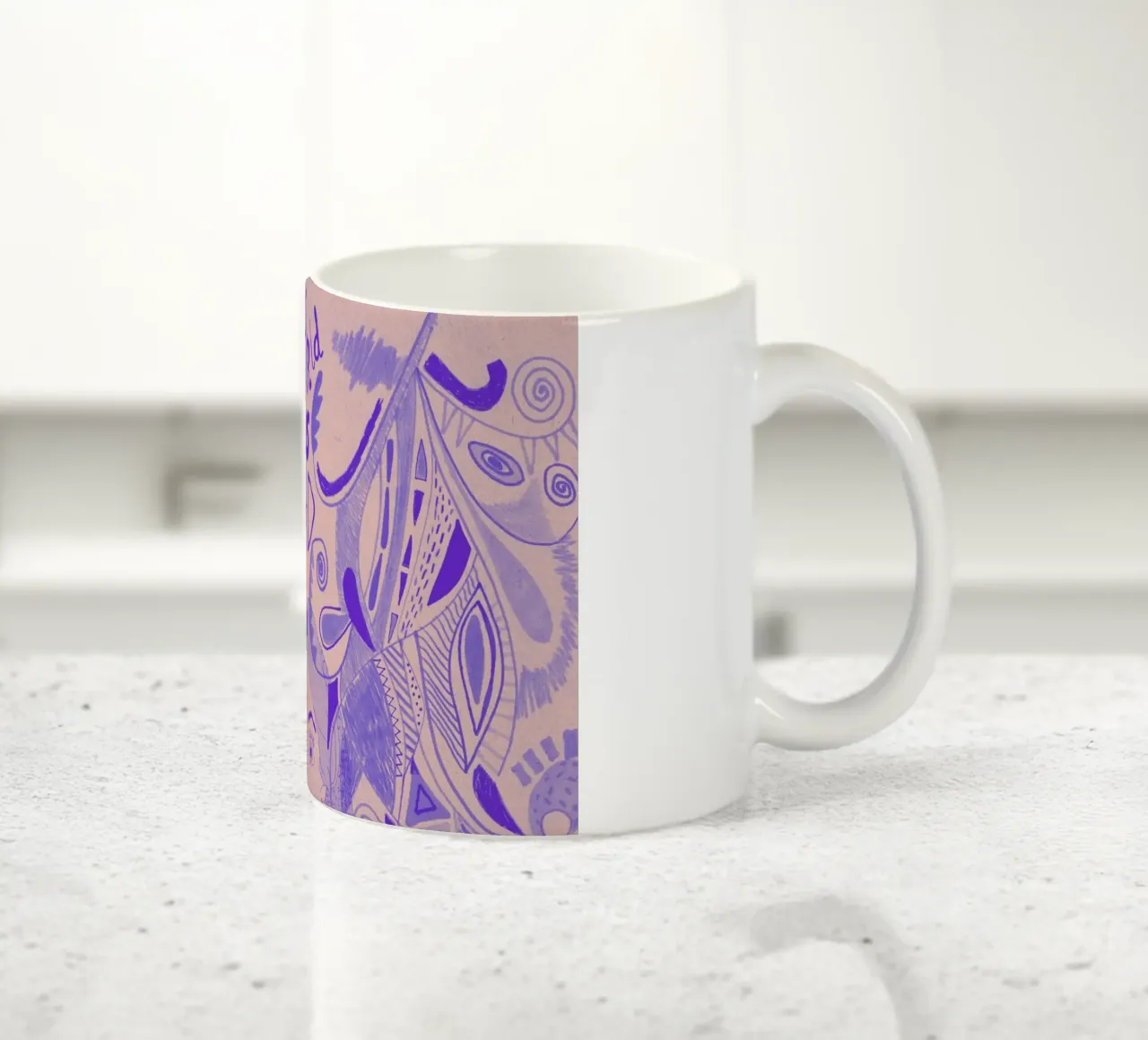 This World Is Mad Alice In Wonderland tazza in ceramica da Vasare Nar