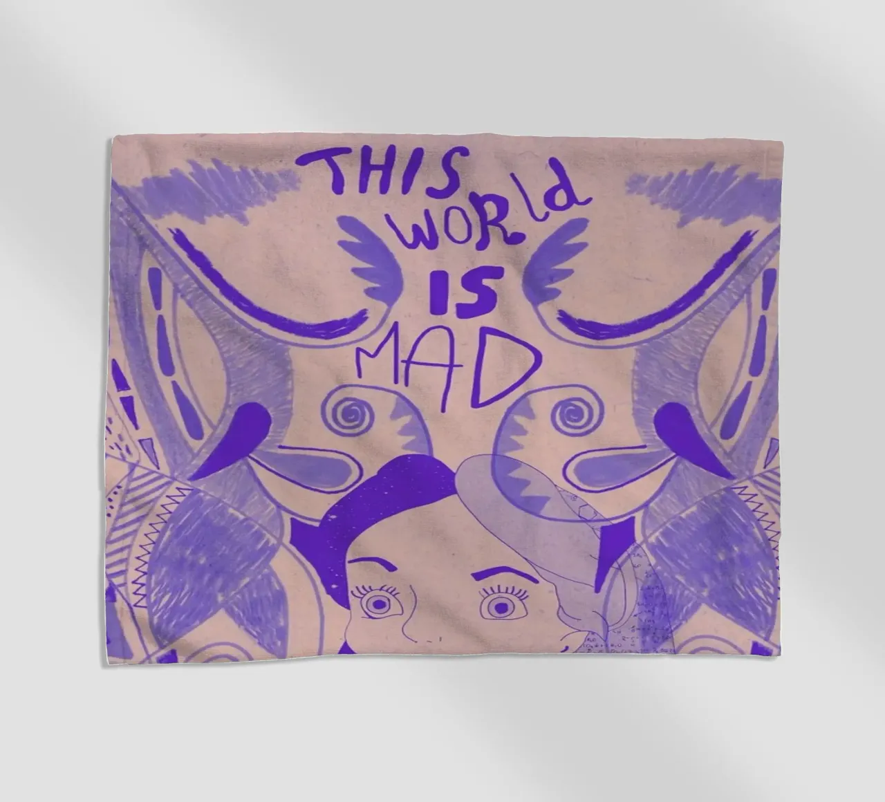 This World Is Mad Alice In Wonderland telo mare da Vasare Nar