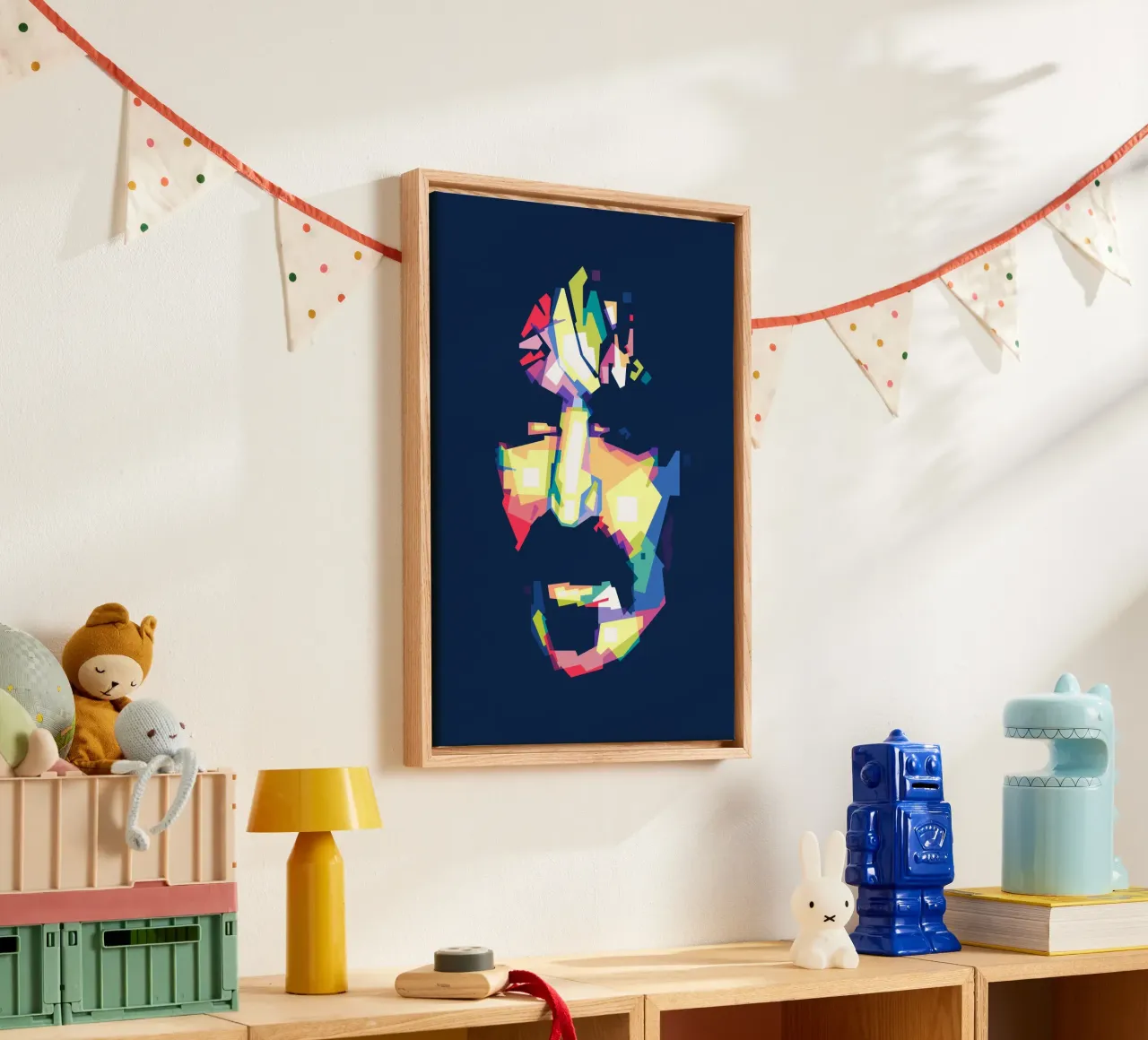 De koning van experimentele rock canvas met Baklijst van Alkahfsmart