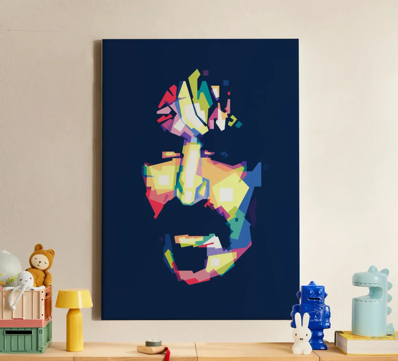 De koning van experimentele rock canvas met Baklijst van Alkahfsmart