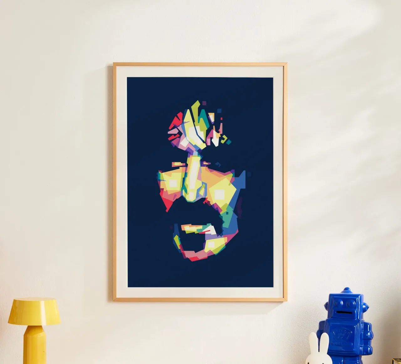 Il re del rock sperimentale poster con telaio in alluminio da Alkahfsmart