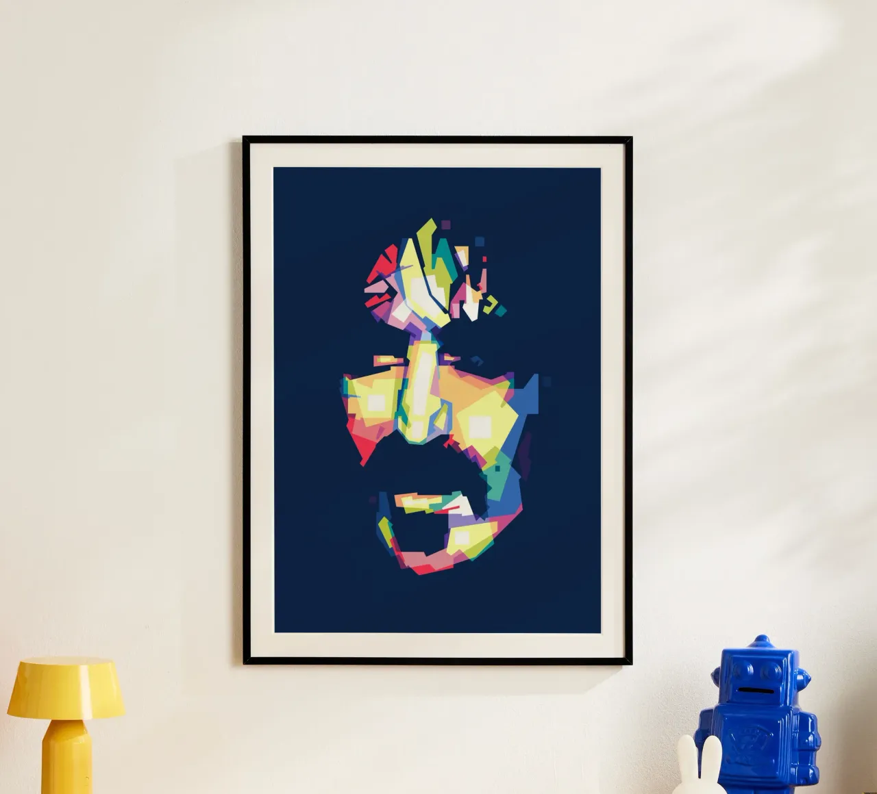 Il re del rock sperimentale poster con telaio in alluminio da Alkahfsmart