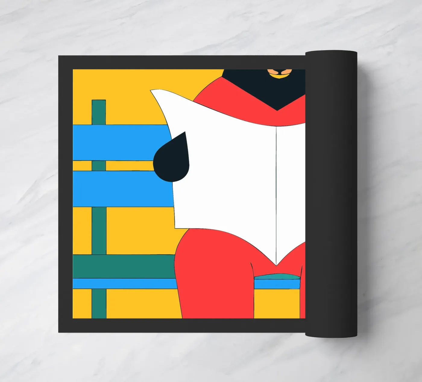 Bear Sitting Reading zerbino da OUR SHOP