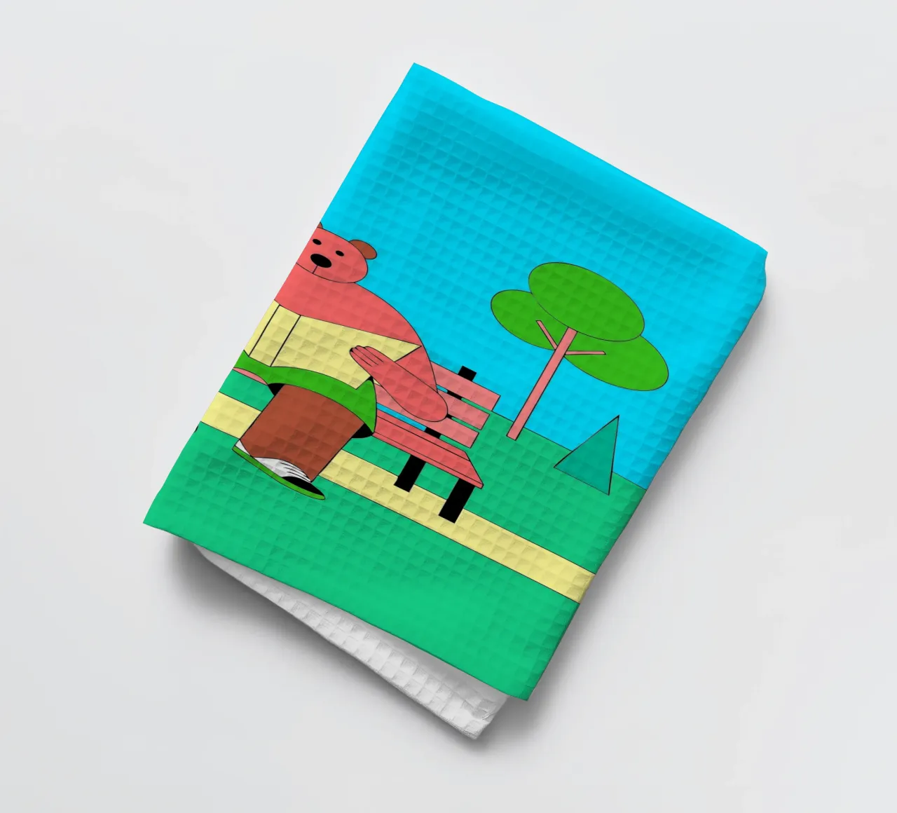 Lecture de l'ours assis torchon de OUR SHOP