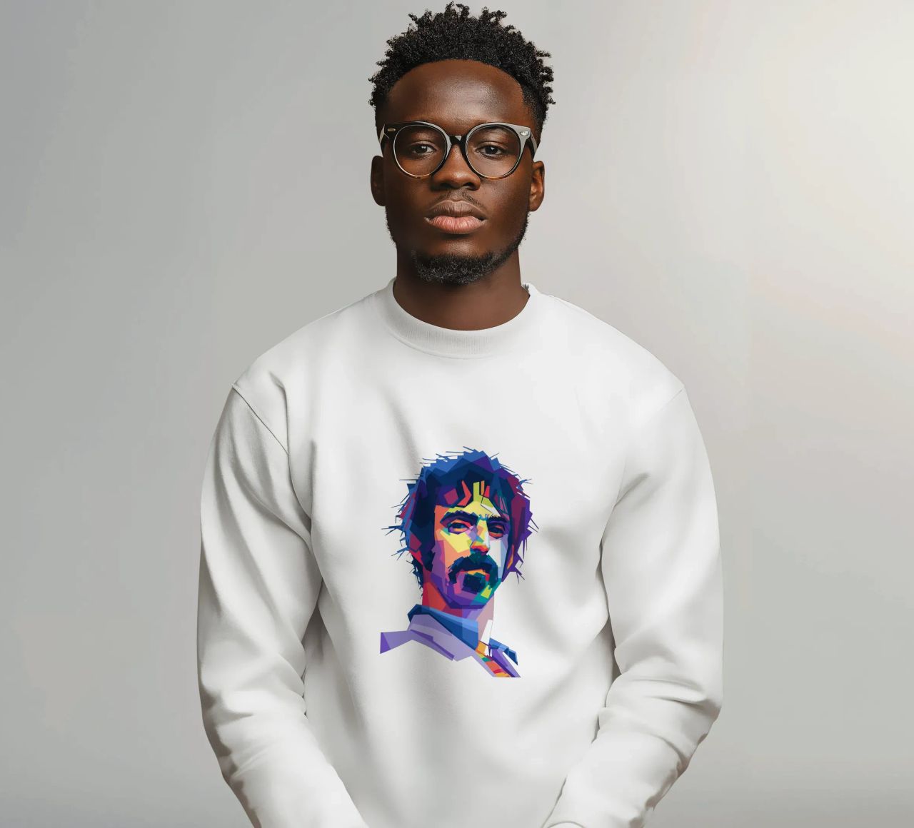 Il re del rock sperimentale in stile WPAP felpa da Alkahfsmart
