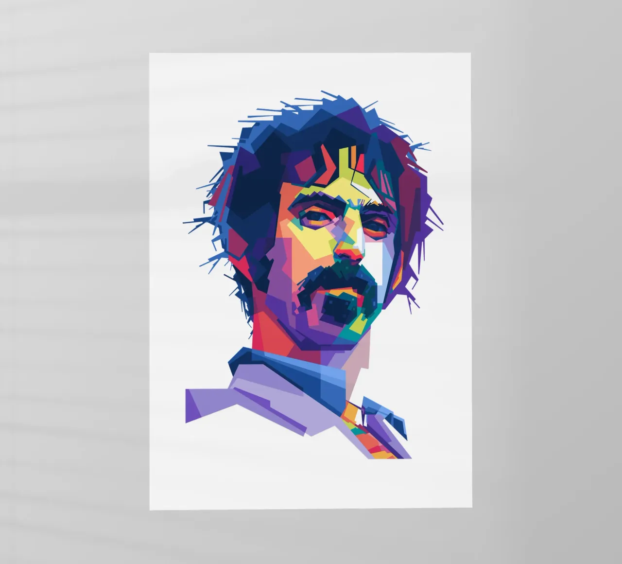 Il re del rock sperimentale in stile WPAP pellicola backlit da Alkahfsmart