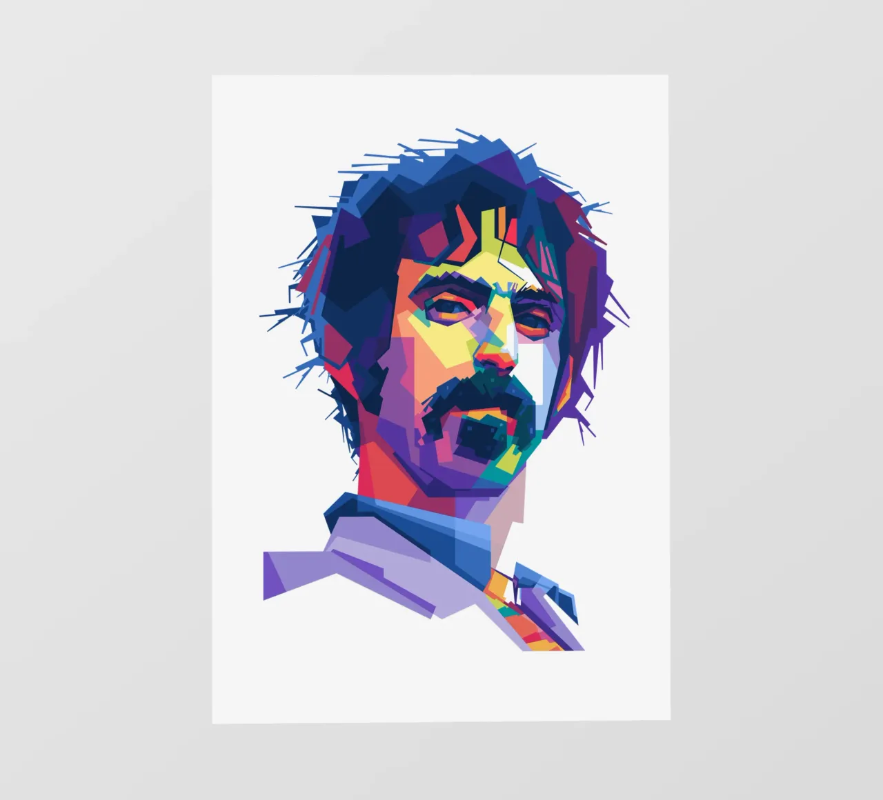 Il re del rock sperimentale in stile WPAP pellicola backlit da Alkahfsmart