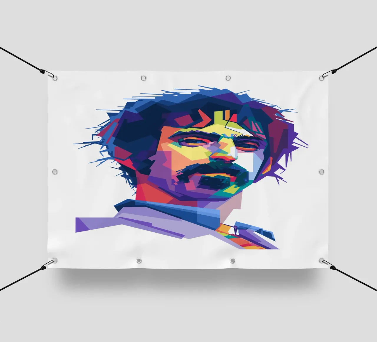 Il re del rock sperimentale in stile WPAP telo in pvc da Alkahfsmart