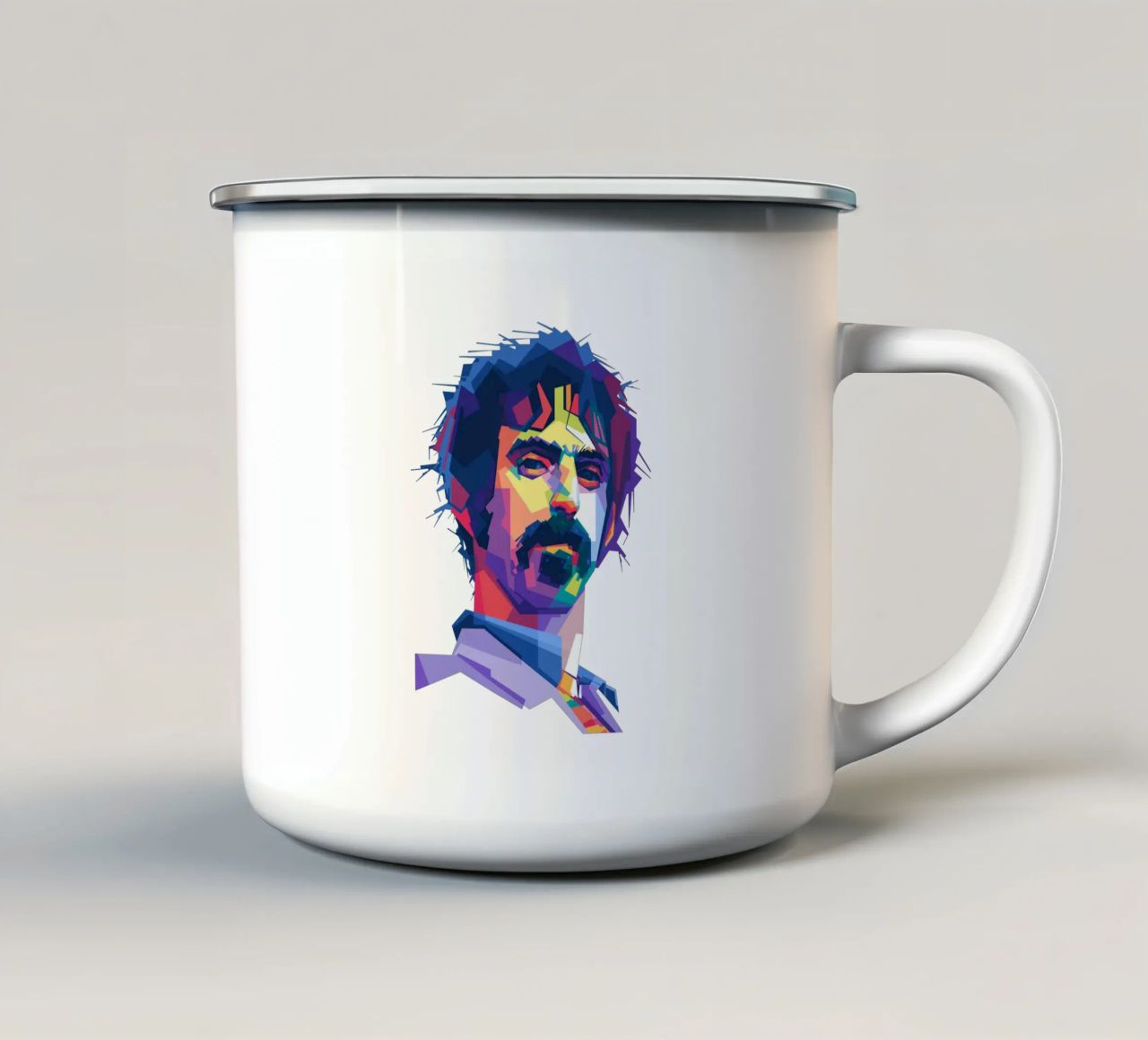 Il re del rock sperimentale in stile WPAP tazza in smalto da Alkahfsmart