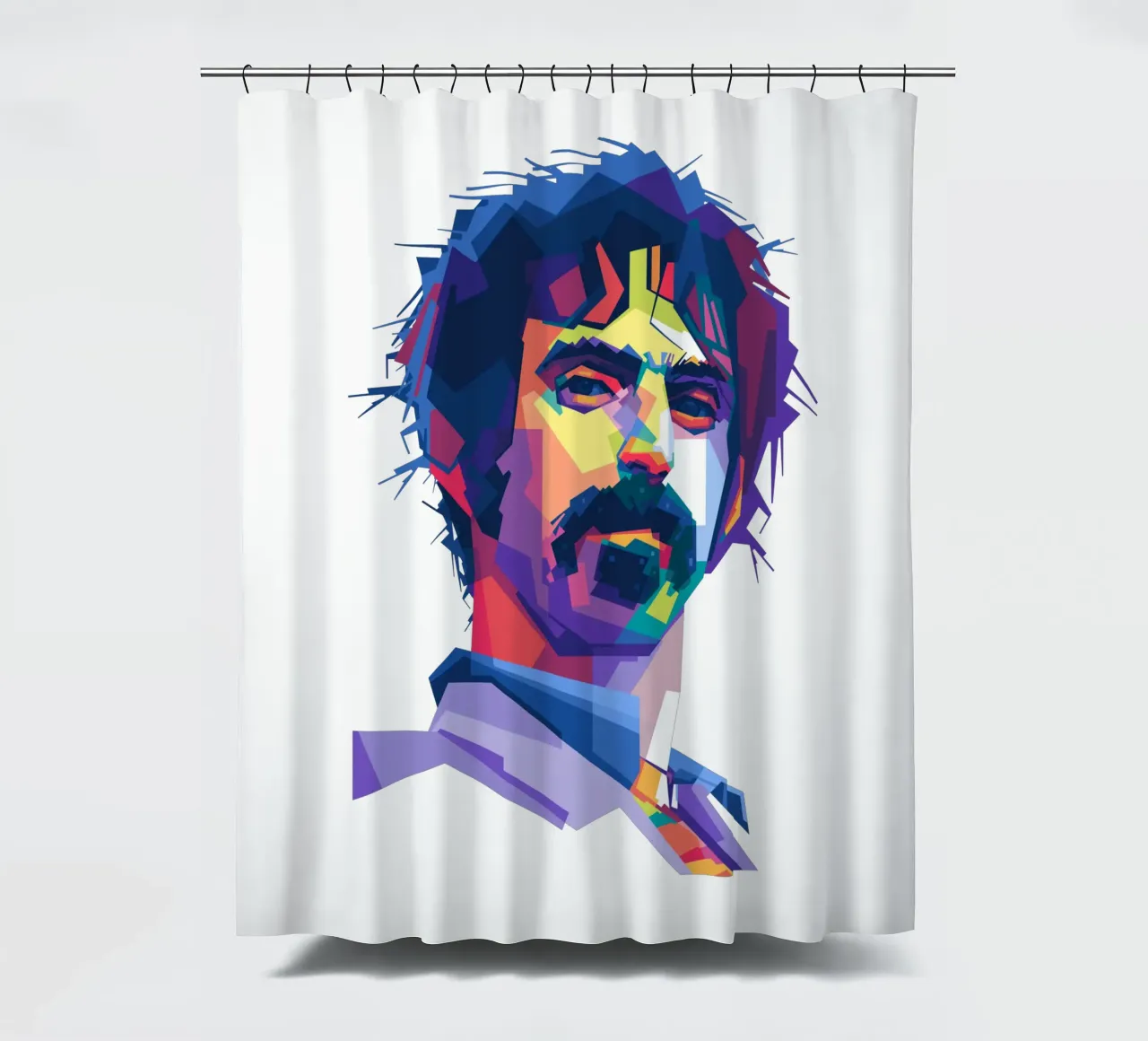 The King of Experimental Rock in WPAP style shower curtain by Alkahfsmart