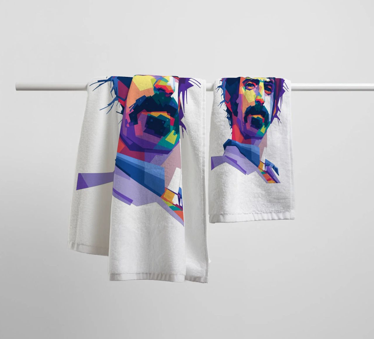 The King of Experimental Rock in WPAP style towel by Alkahfsmart