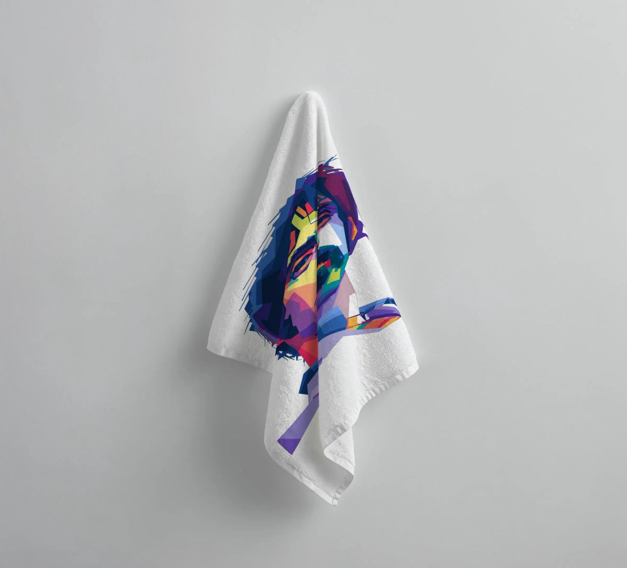 The King of Experimental Rock in WPAP style towel by Alkahfsmart