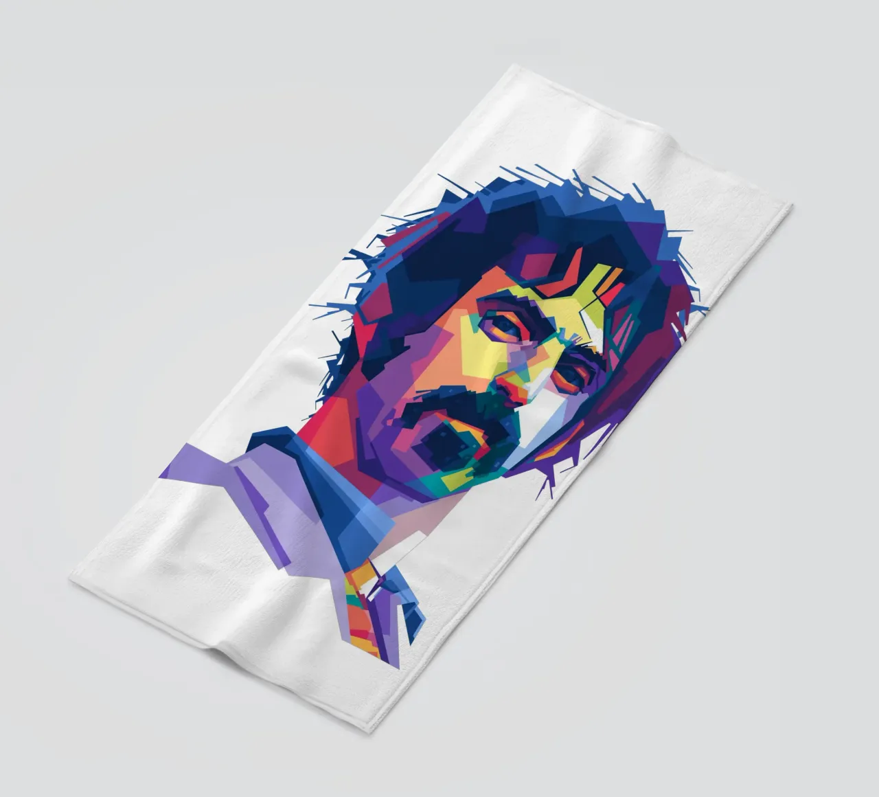 Il re del rock sperimentale in stile WPAP telo mare da Alkahfsmart