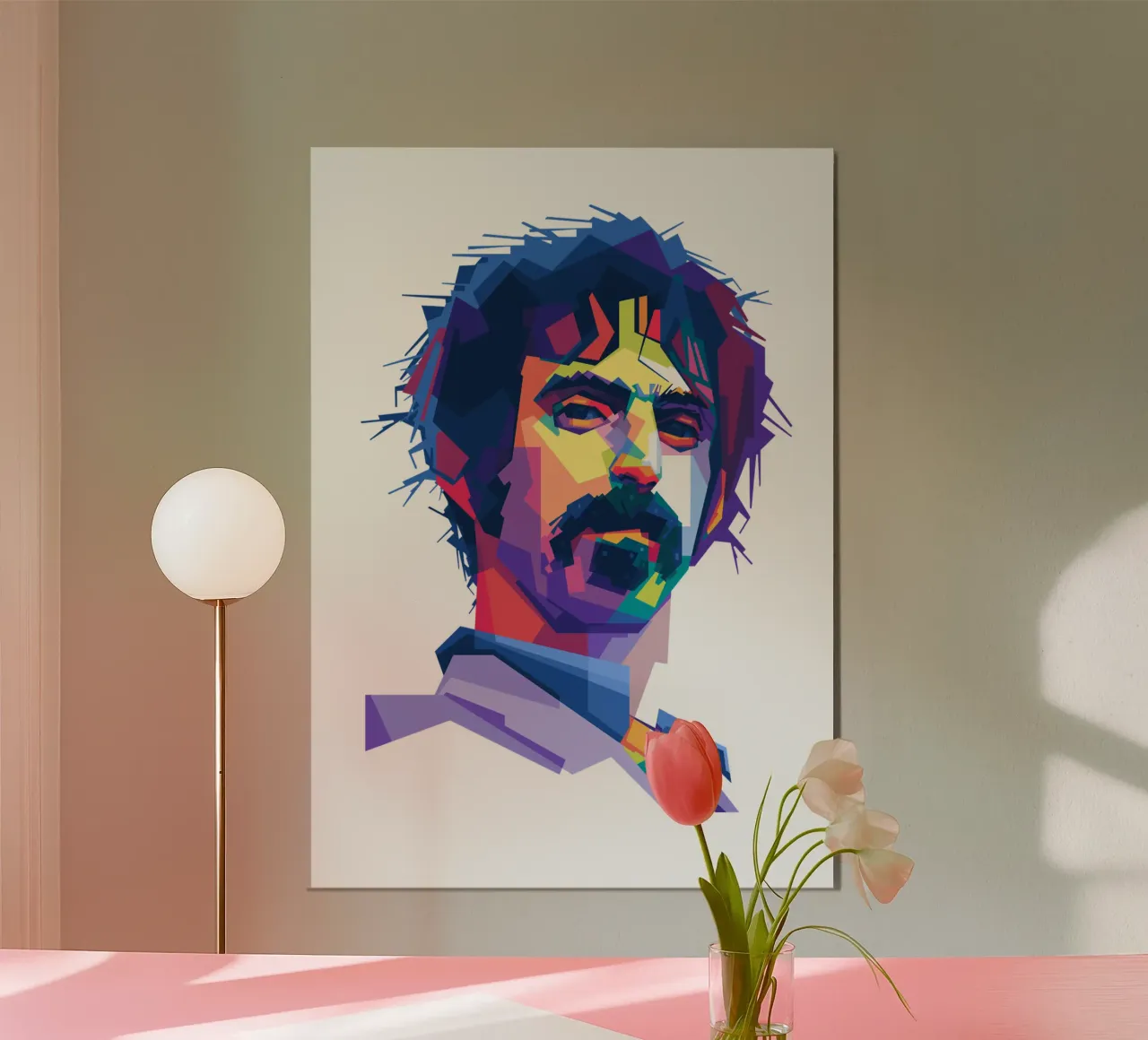 Il re del rock sperimentale in stile WPAP alluminio dibond da Alkahfsmart