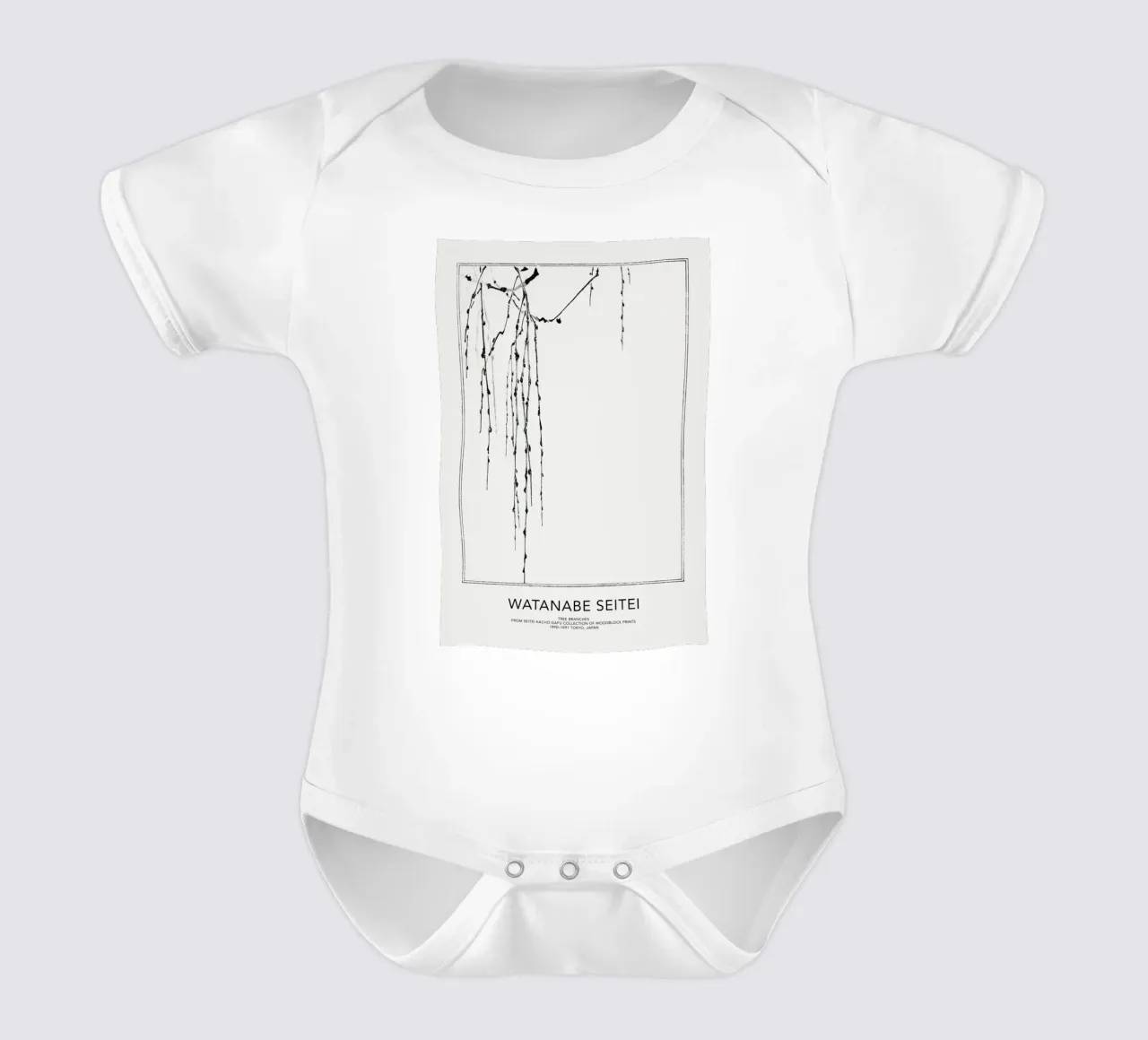 Seitei - Tree Branches II body neonato maniche corte da Vintage by JUNIQE