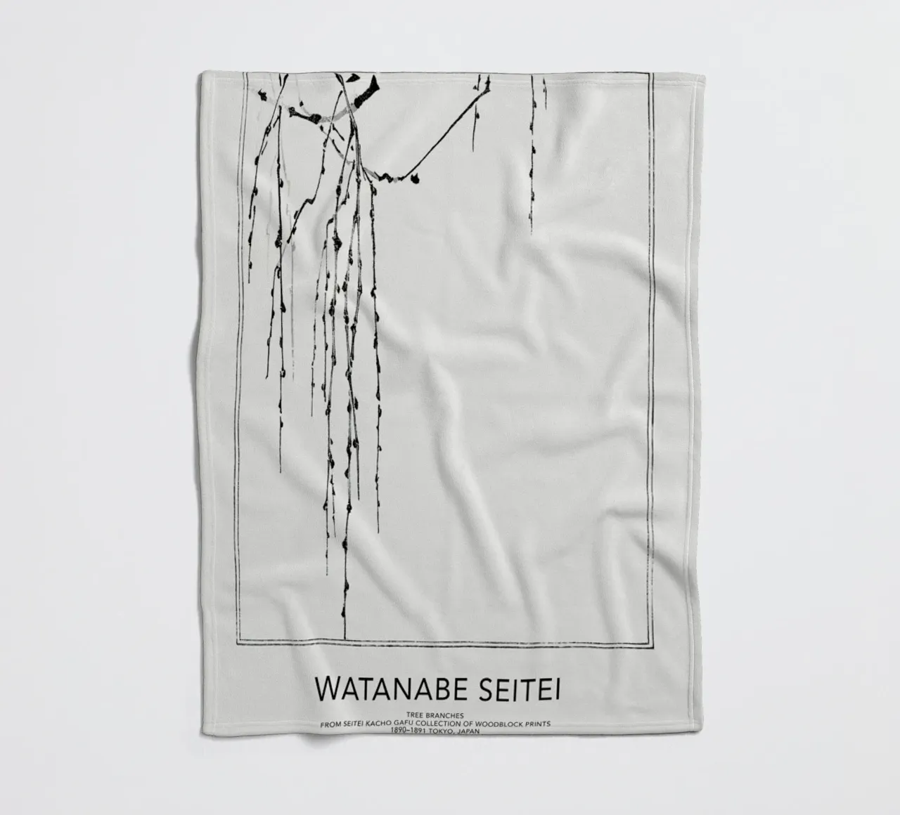 Seitei - Tree Branches II coperta in pile da Vintage by JUNIQE