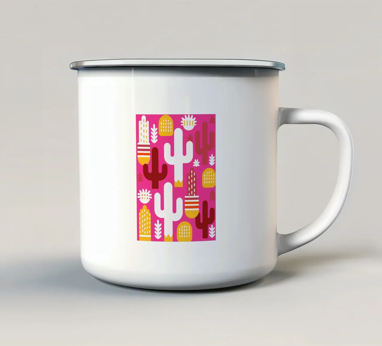 Piante di cactus tazza in smalto da FLOWER PLACE SHOP