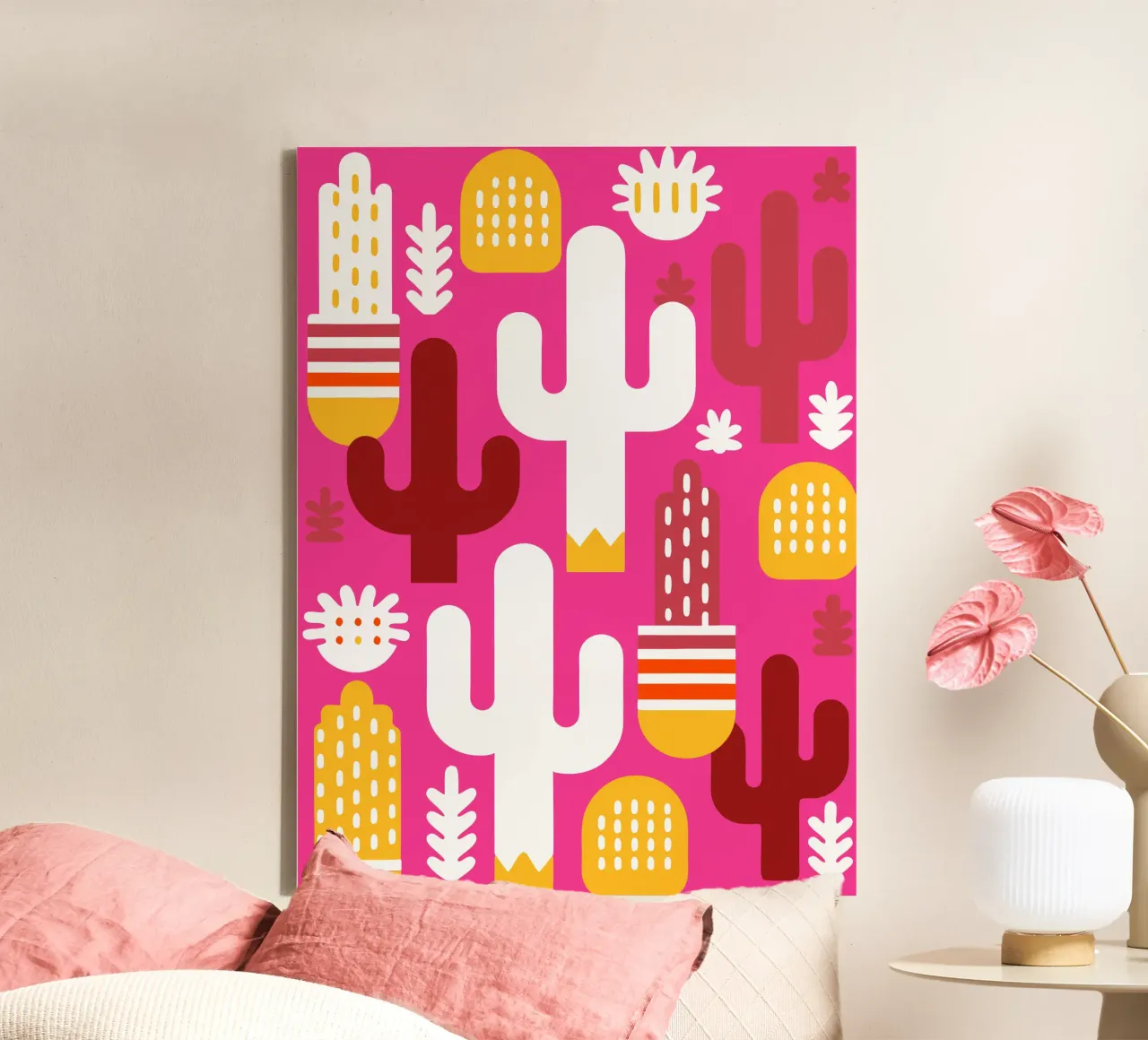 Cactus Plants canvas by FLOWER PLACE SHOP