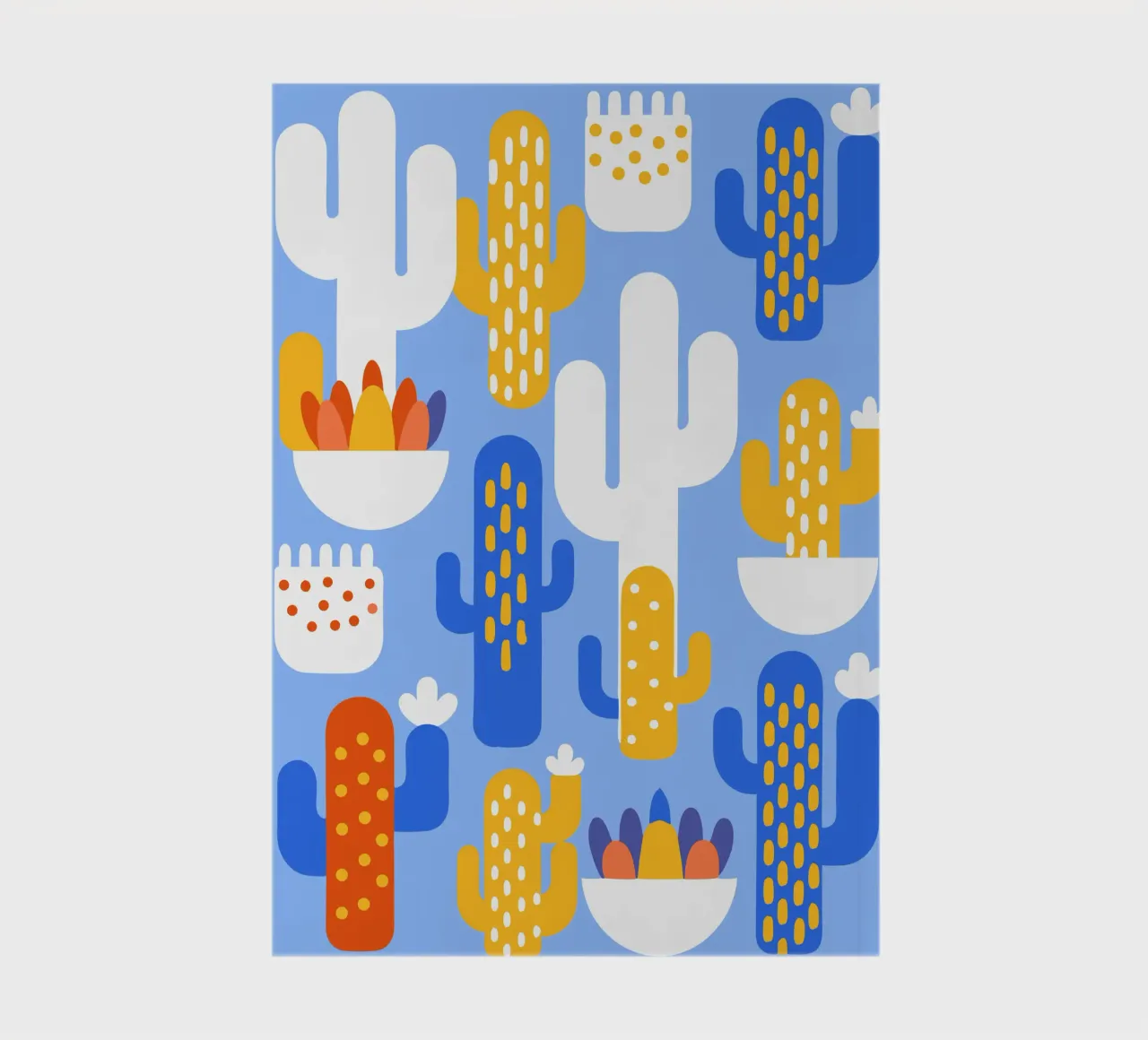 Cactus Plants notebook by FLOWER PLACE SHOP