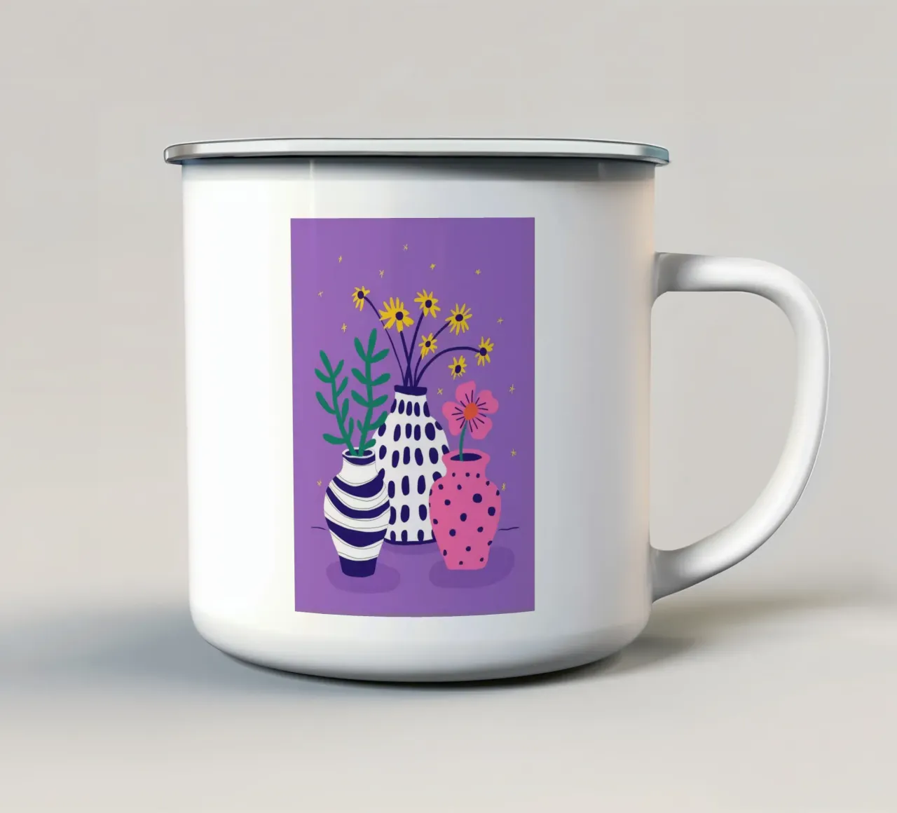 Vaso Trio Whimsy tazza in smalto da Terra Tone