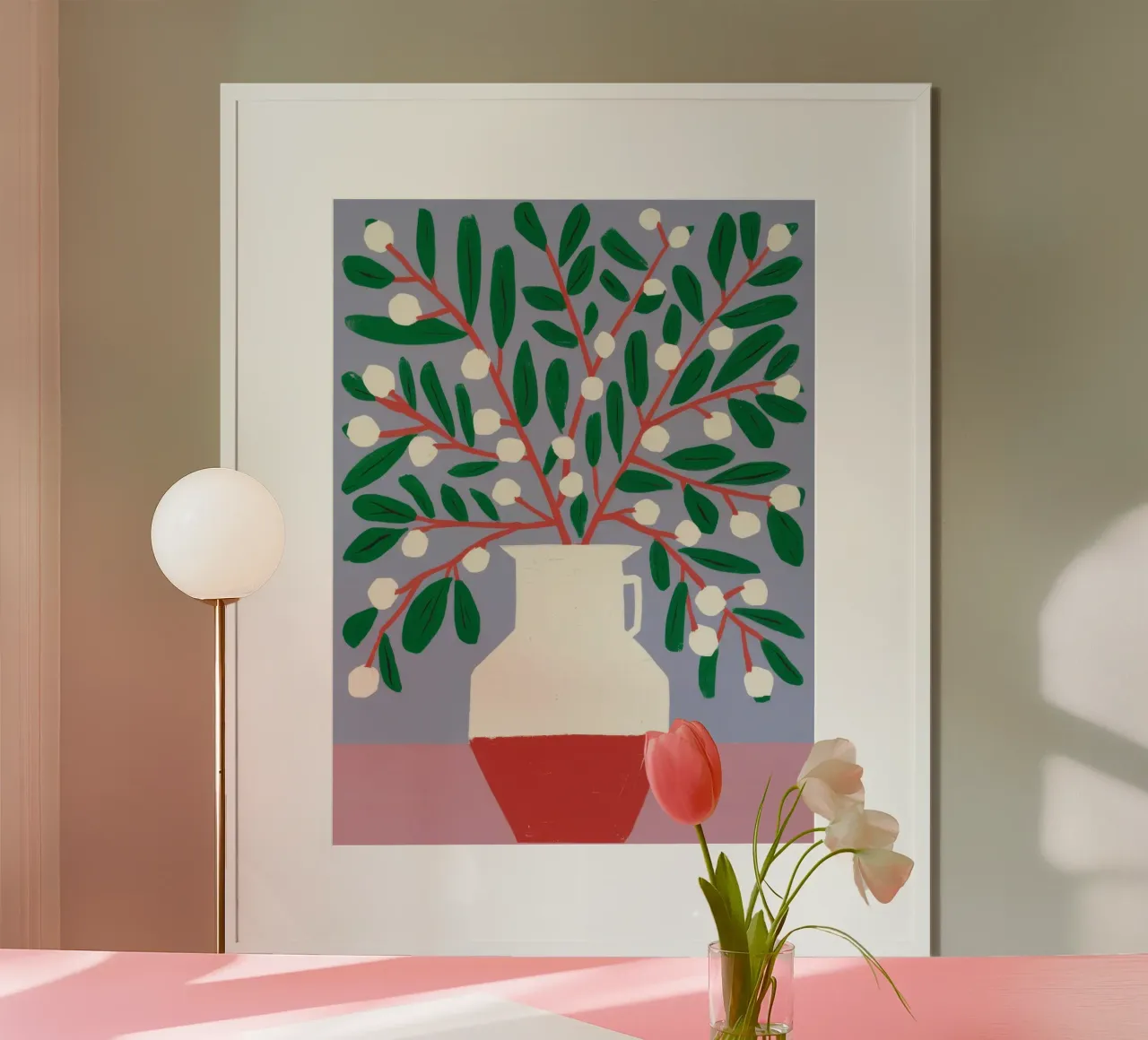 Abbondanza di foglie verdeggianti poster con telaio in legno da Terra Tone