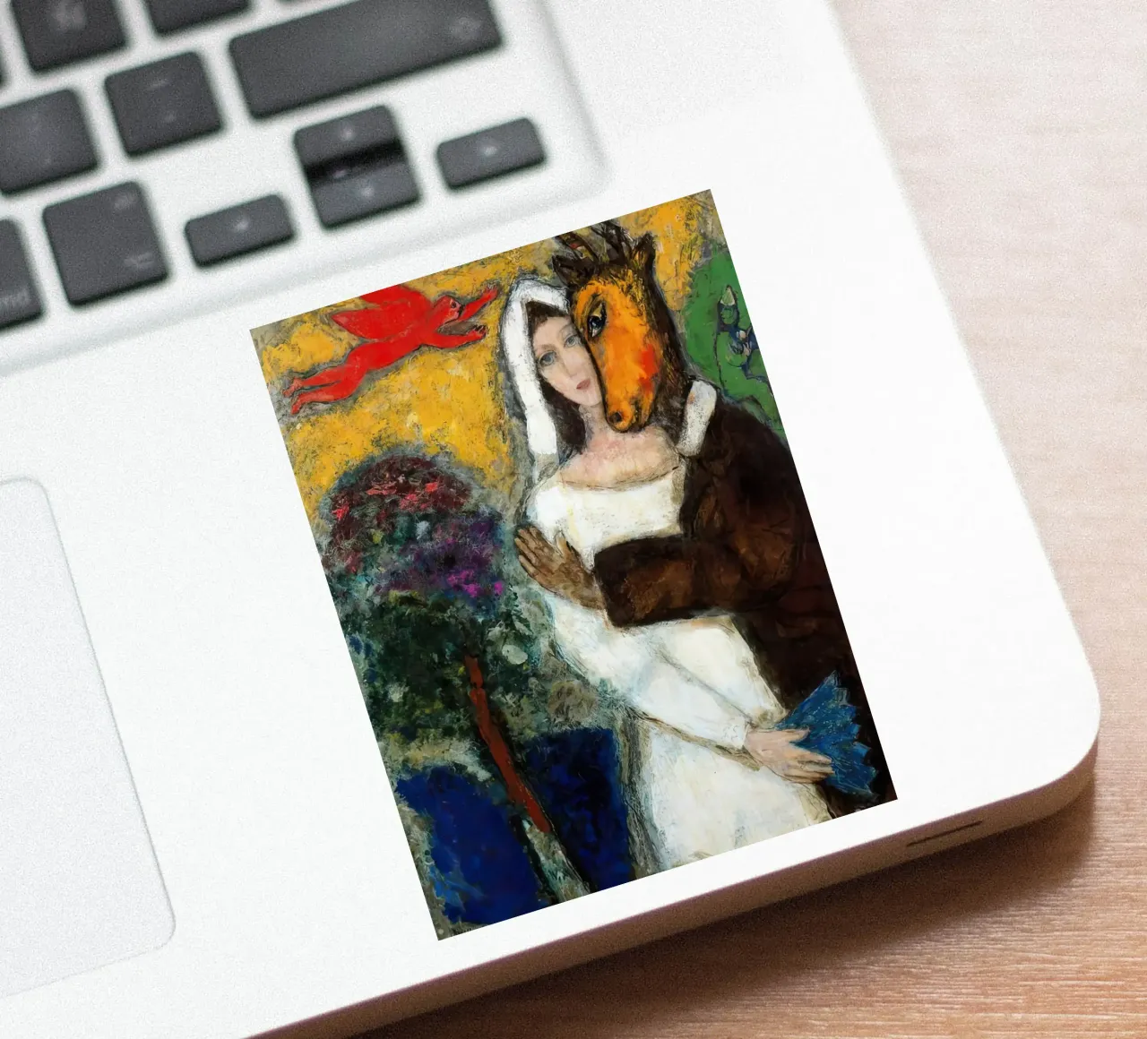 Marc Chagall Sueño de una noche de verano pegatina de MC Exhebition