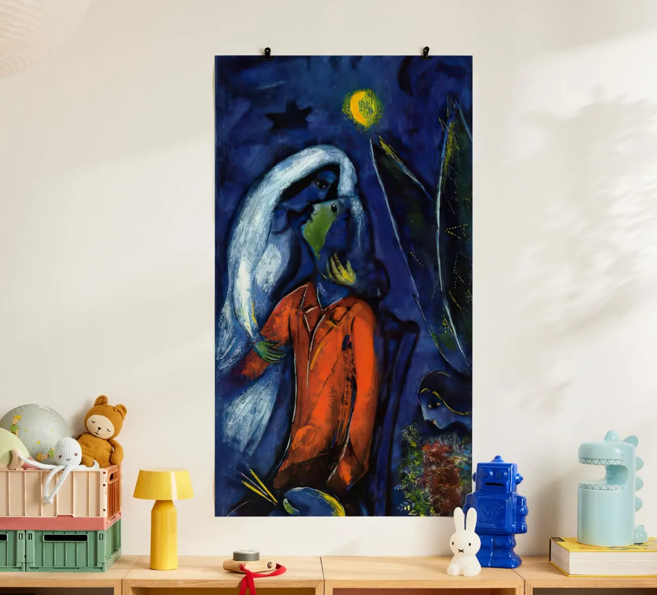 Marc Chagall Liebende bei der Brücke Hahnemühle von MC Exhebition