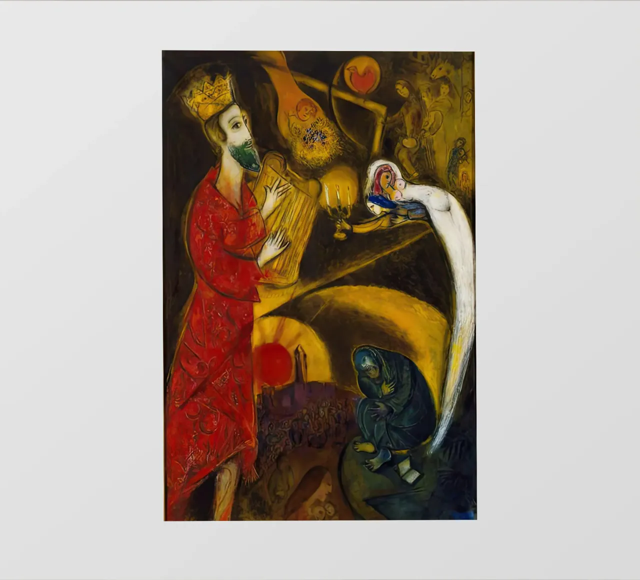 Marc Chagall Rey David lonas publicitarias de MC Exhebition