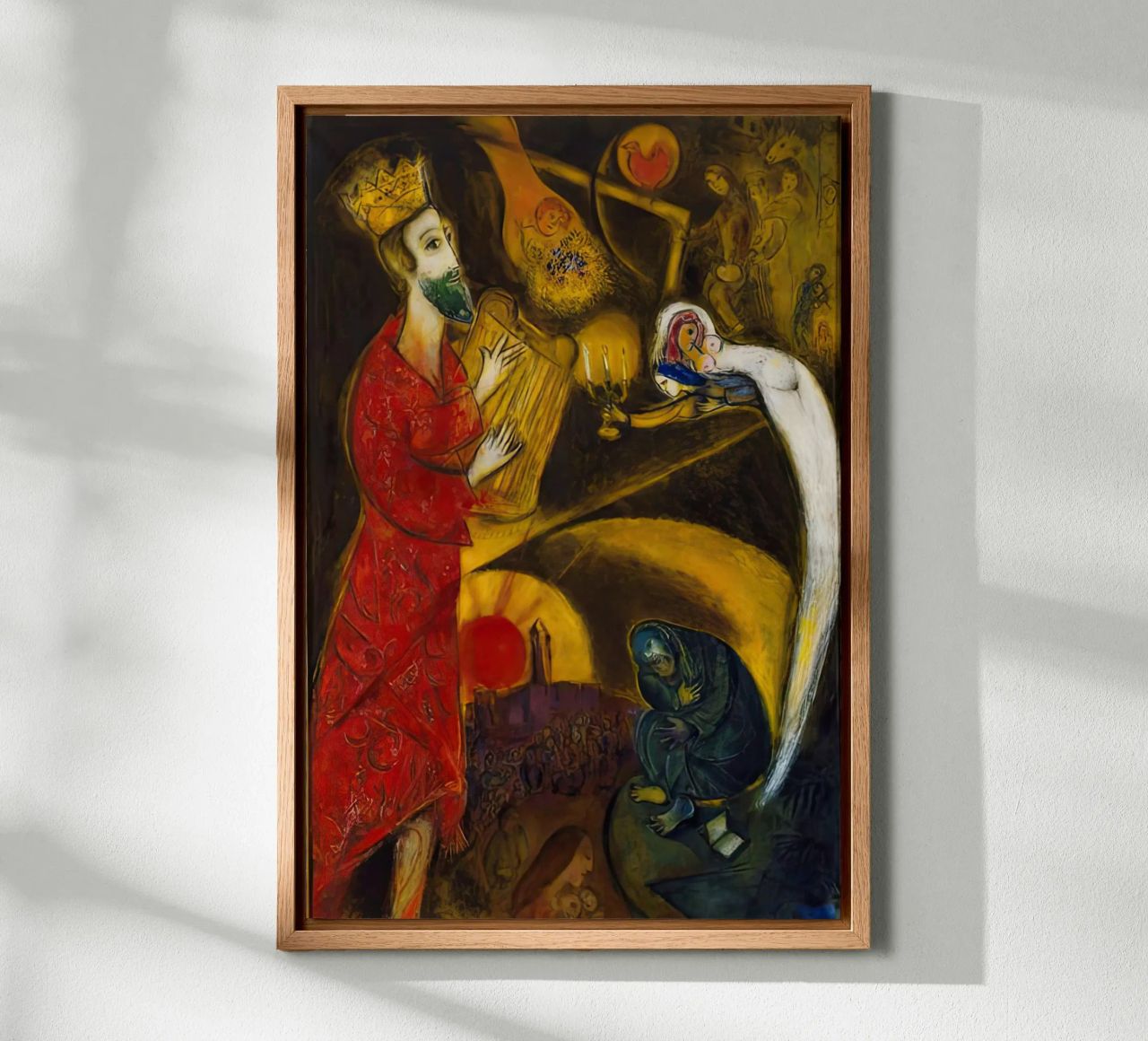 Marc Chagall Re David alluminio dibond da MC Exhebition