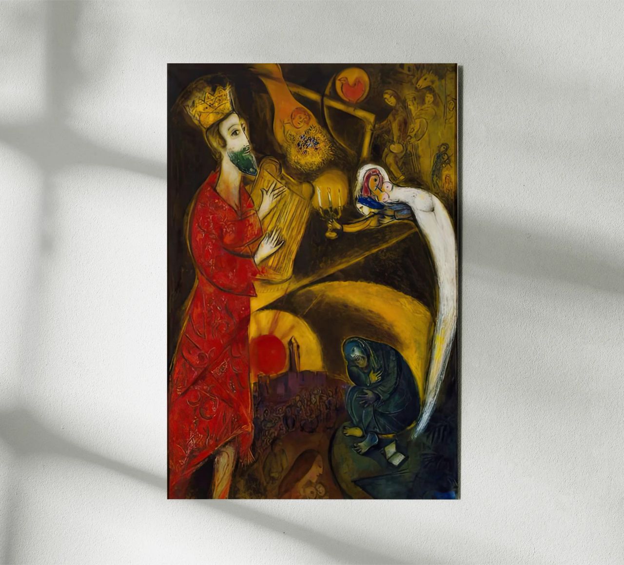Marc Chagall Re David alluminio dibond da MC Exhebition