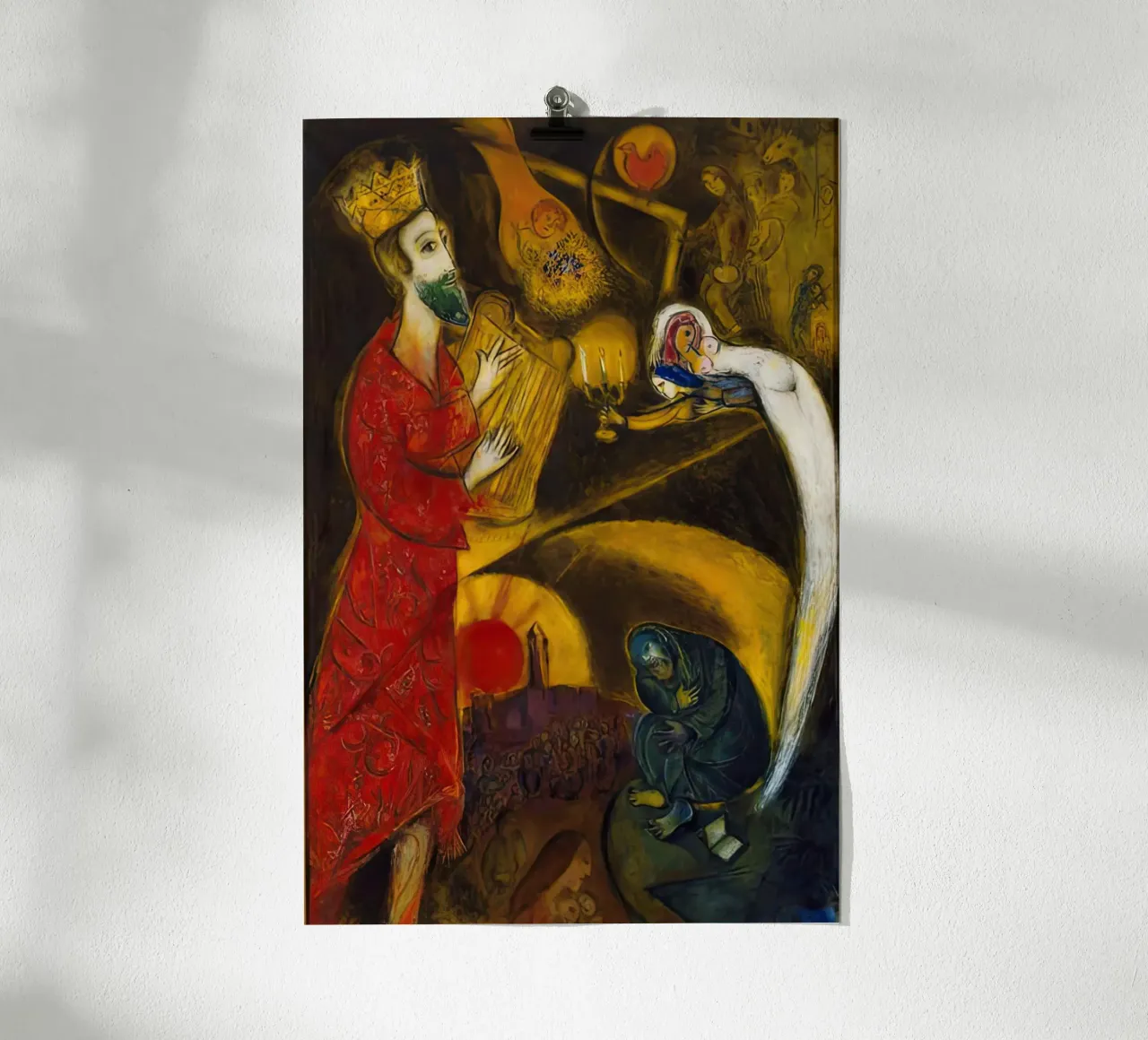 Marc Chagall Re David poster da MC Exhebition