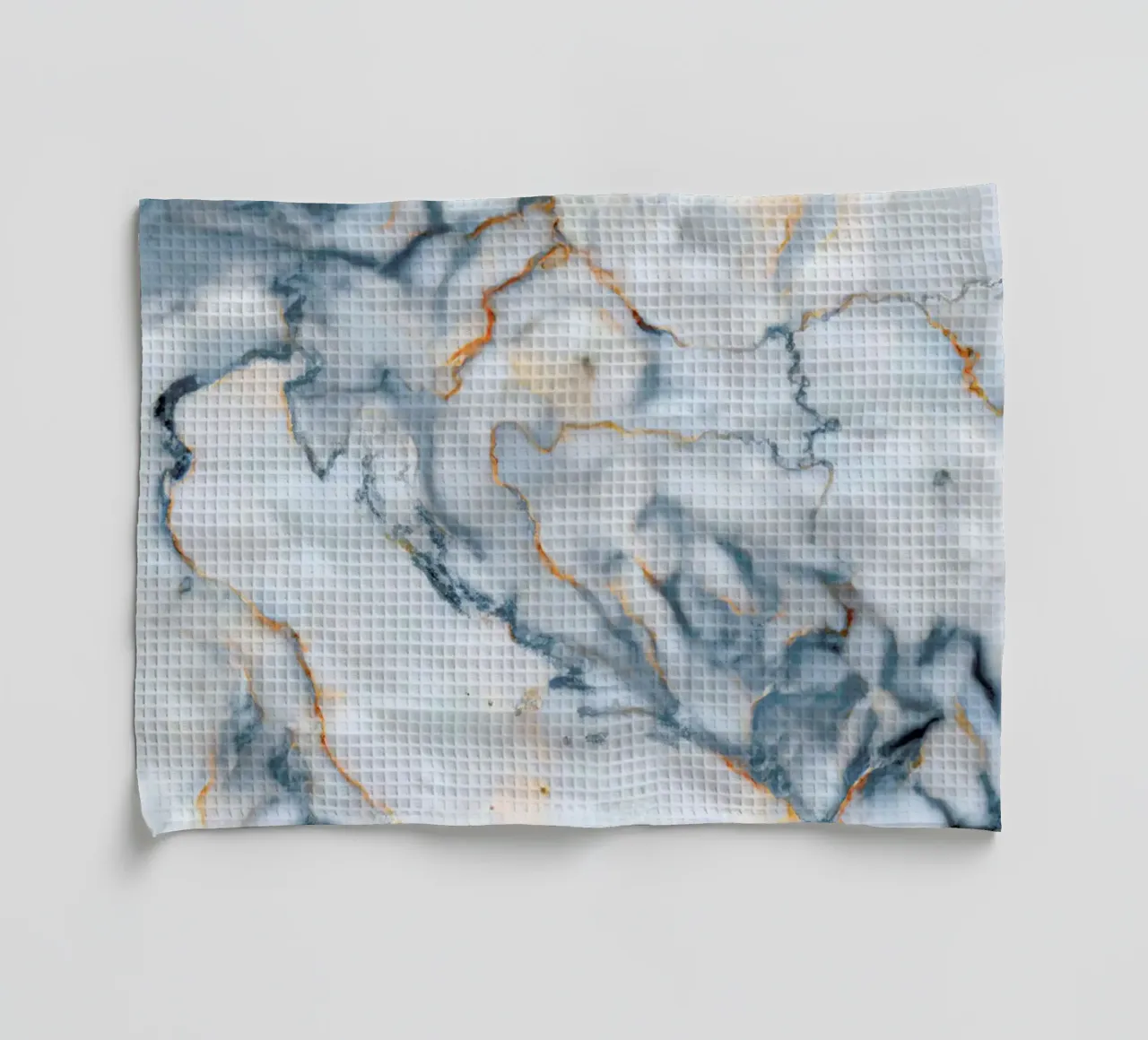 Croatia Marble Map tea towel by Octavian