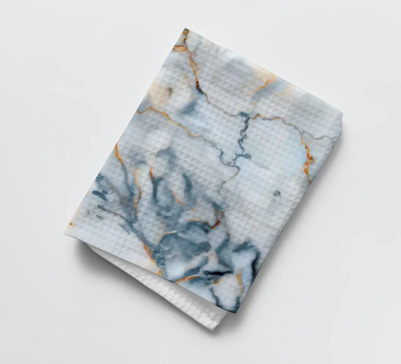 Croatia Marble Map tea towel by Octavian