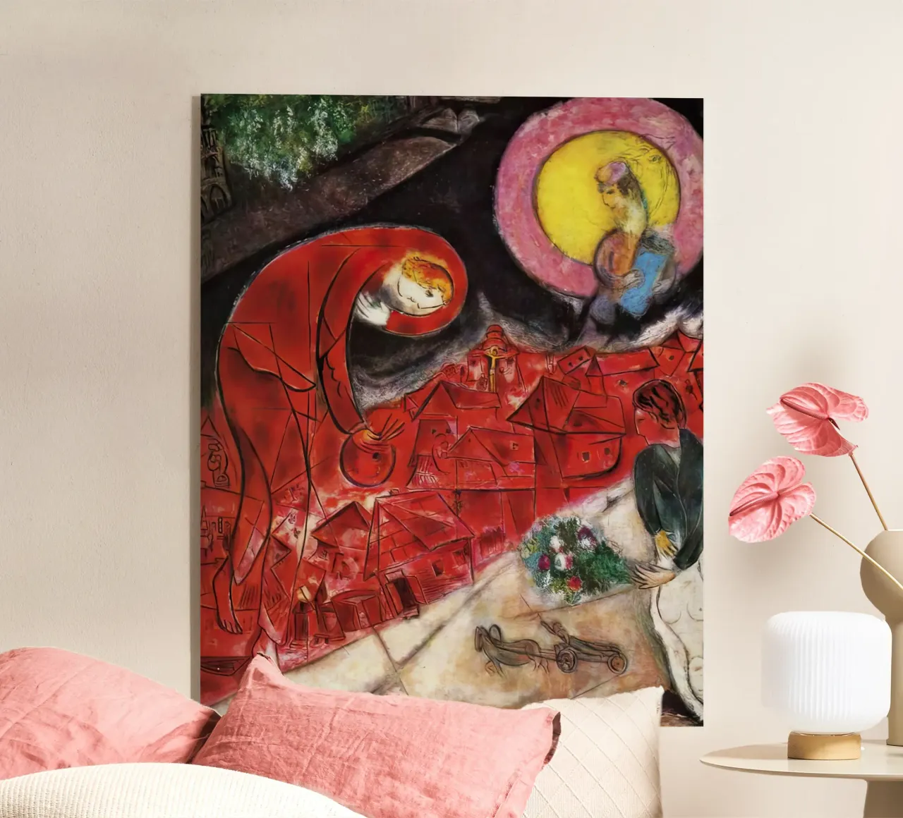 Marc Chagall Techos rojos metacrilato de MC Exhebition