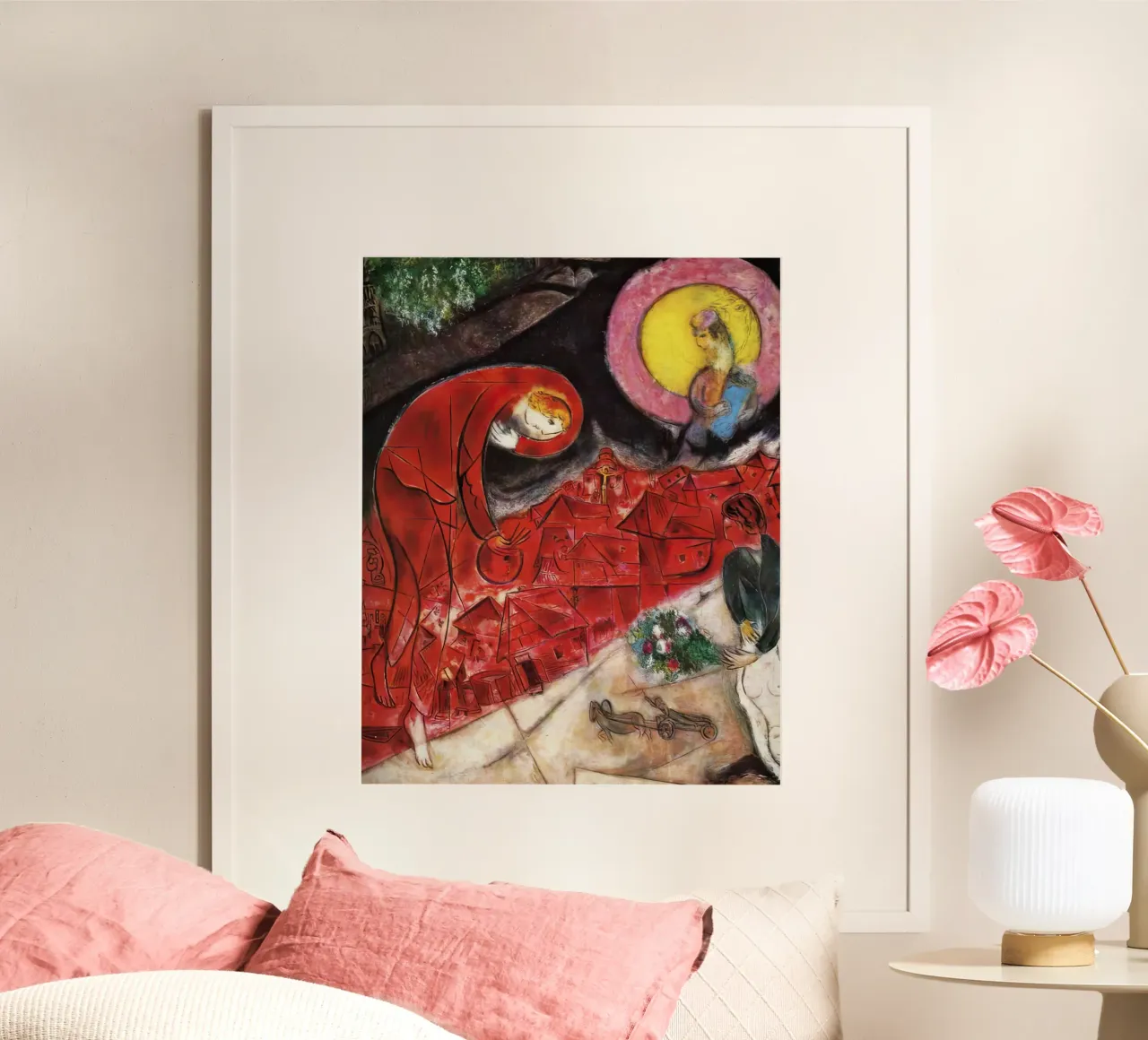 Marc Chagall Techos rojos hahnemühle de MC Exhebition