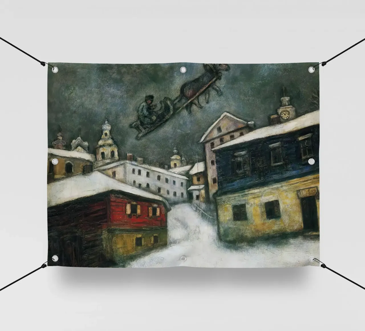 Marc Chagall Villaggio russo telo in pvc da MC Exhebition